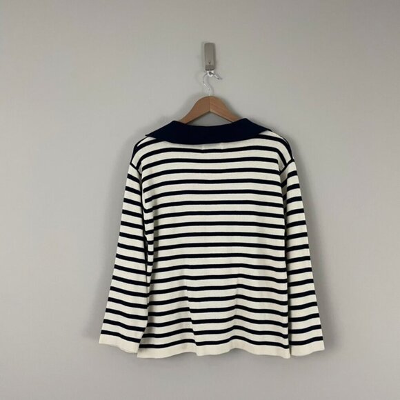 Current Elliott Elsie Striped Nautical Preppy Sailor Sweater Size 2 (US 6) - Picture 2 of 6